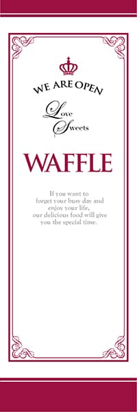 【PAD336】WAFFLE【飾りケイ王冠・紅】
